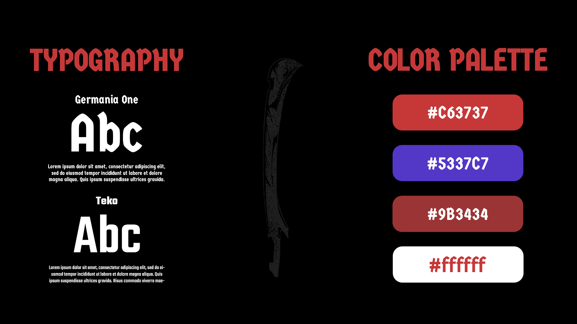 Typos e cores